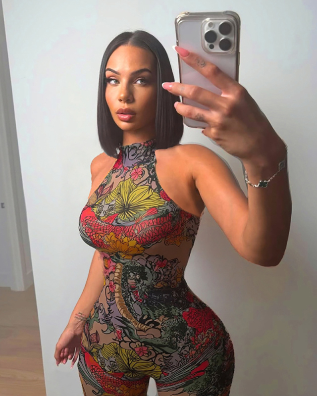 Sleeveless Women Wholesale Open Back Summer Jumpsuit S-L