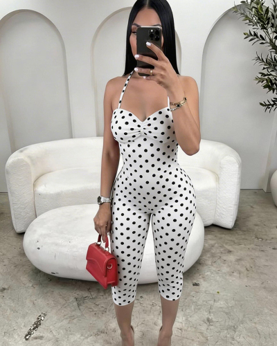 Polka Dot Summer Lovely Jumpsuit S-L