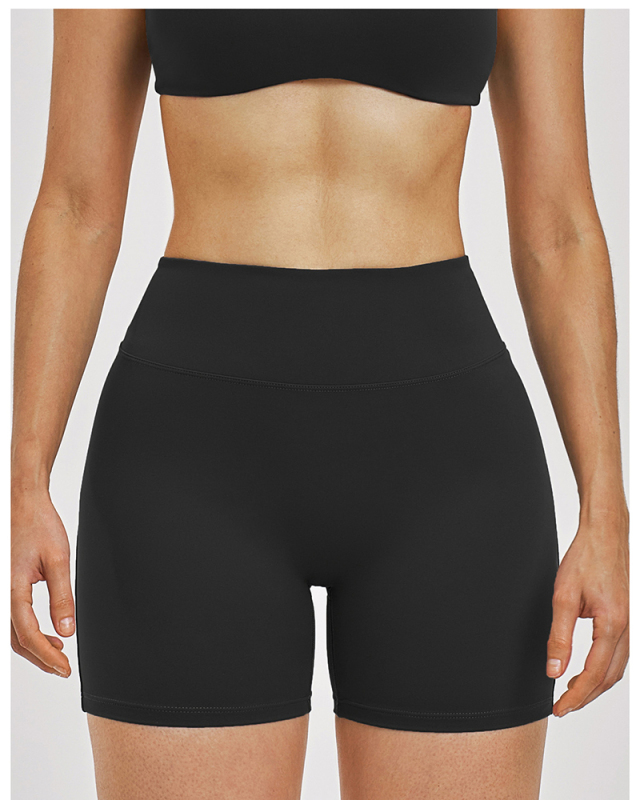 OEM Wholesale High Waist Seamless Sports Yoga Running Shorts S-XL
