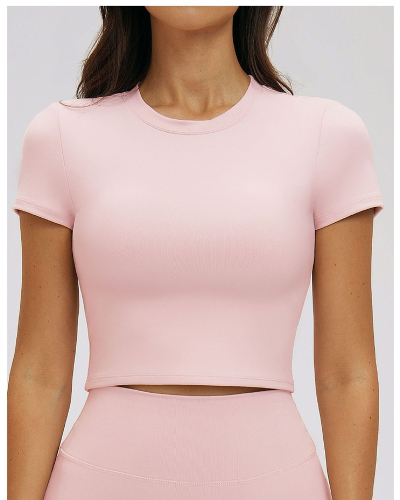 OEM Wholesale Short Sleeve Women Yoga T Shirt  S-XL