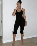 V-neck Wholesale Women Summer Jumpsuit S-L