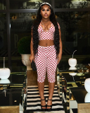 3pcs Set Polka Dot Printed Summer Set S-L