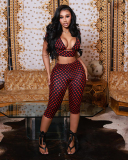 3pcs Set Polka Dot Printed Summer Set S-L