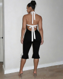 V-neck Wholesale Women Summer Jumpsuit S-L
