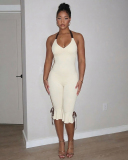 V-neck Wholesale Women Summer Jumpsuit S-L