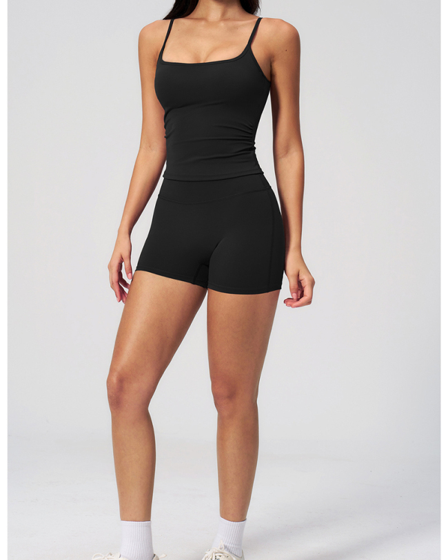 OEM Black Summer Two Piece Yoga Set S-L