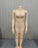 Short Sleeve Mesh Women Wholesale Dress One Size
