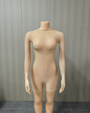 Long Sleeve Women Mesh Sexy Jumpsuit One Size