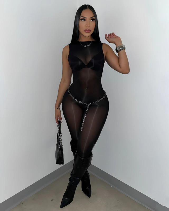 Transparent Women Wholesale Sexy Jumpsuit One Size