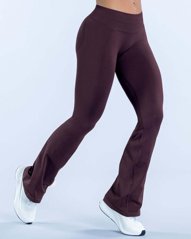 OEM Logo Printed Women Bell-Bottom Pants XS-XL