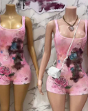 New Arrival Printed Sleeveless Women Summer Dress S-XL