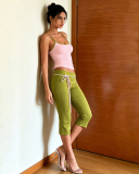 High Waist Women Two Piece Pant Set S-L
