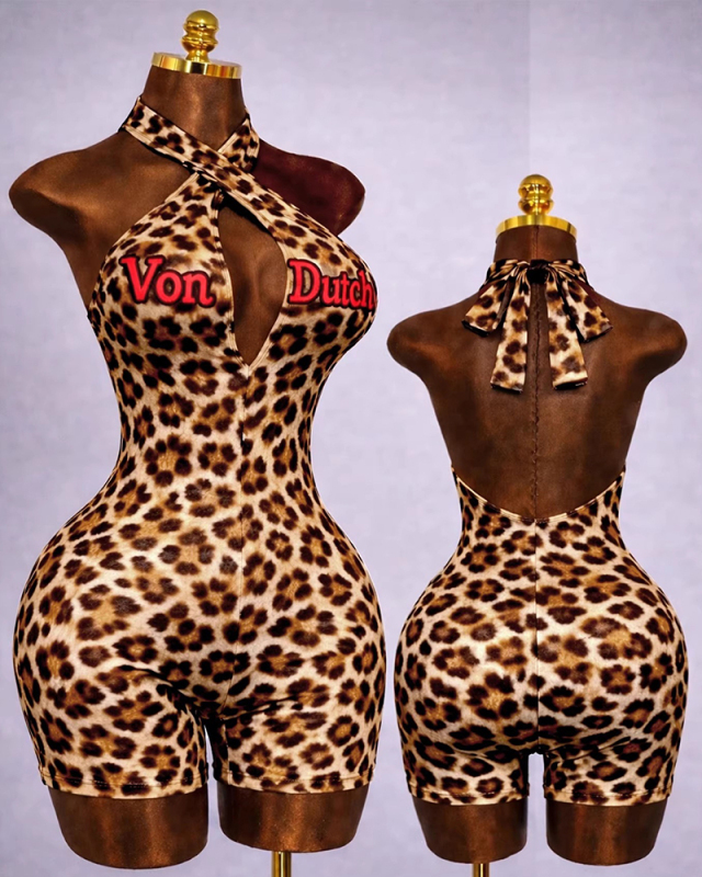 Printed Sleeveless Summer Hot Jumpsuit S-2XL