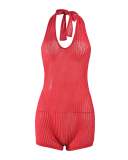 Hot Sexy Summer V Neck See Through Mesh Romper S-XL