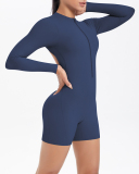 Long Sleeve Open Back Women Yoga Jumpsuit S-XL
