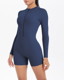 Long Sleeve Open Back Women Yoga Jumpsuit S-XL