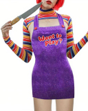 Printed Cosplay Halloween Costume S-5XL