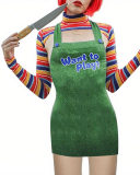 Printed Cosplay Halloween Costume S-5XL