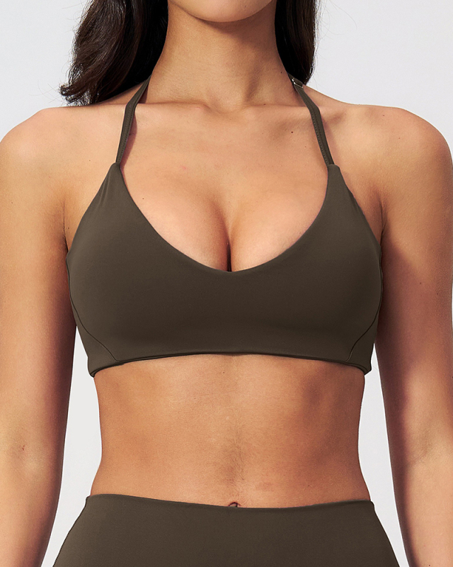 OEM Printed Logo Wholesale Women Yoga Bra S-XL