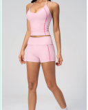 OEM Printed Logo Summer Comfort Two Piece Yoga Set S-XL