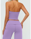OEM Printed Logo V-neck Women Yoga Sport Bra S-XL