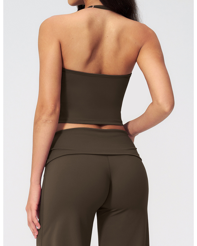 OEM Printed Logo V-neck Women Yoga Sport Bra S-XL