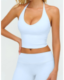 OEM Printed Logo V-neck Women Yoga Sport Bra S-XL