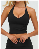 OEM Printed Logo V-neck Women Yoga Sport Bra S-XL
