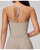 OEM Women's Fitted Athletic Tank Top Yoga Vest S-XL