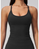 OEM Women's Fitted Athletic Tank Top Yoga Vest S-XL