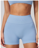 OEM Logo Women's High-Waisted Stretchy Butt-Lifting Yoga Shorts S-XL