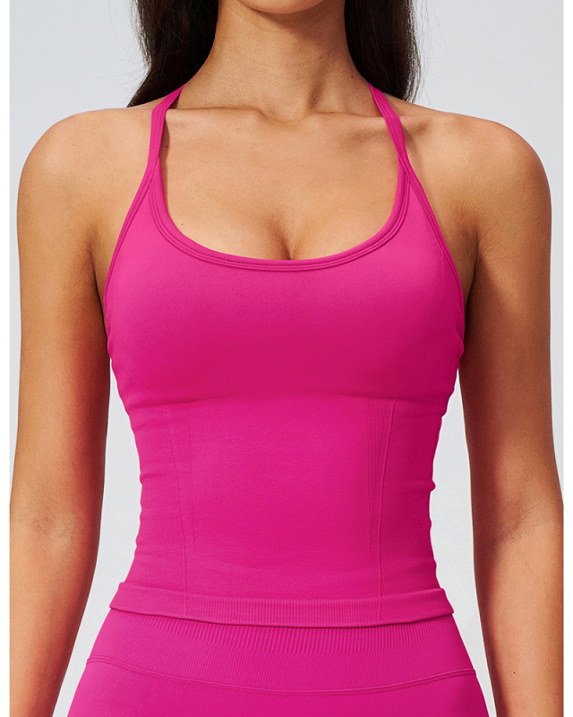 OEM Women's Fitted Athletic Tank Top Yoga Vest S-XL