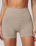 OEM Logo Women's High-Waisted Stretchy Butt-Lifting Yoga Shorts S-XL