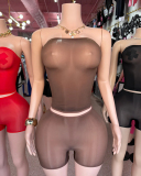 Wholesale Mesh Women Summer Short Set One size