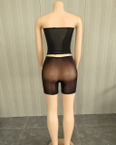 Wholesale Mesh Women Summer Short Set One size