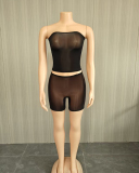 Wholesale Mesh Women Summer Short Set One size