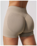OEM Logo Printed Sporty High Waist Yoga Running Shorts S-XL