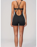 OEM Printed Logo Backless Women Yoga Jumpsuit S-XL