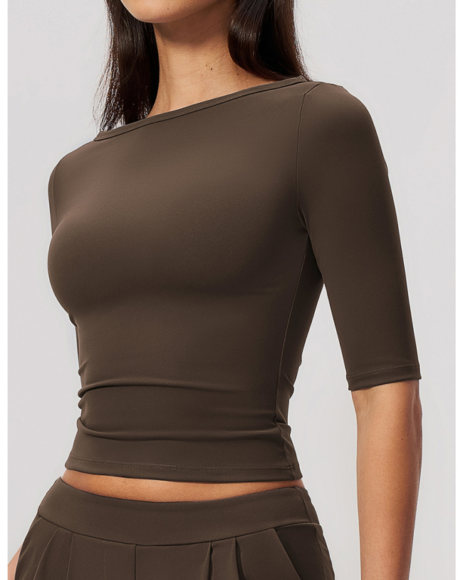OEM Logo Printed Wholesale Mid-Sleeve Women T Shirt S-XL