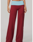OEM Logo Printed Loose Running Sporty Yoga Long Colorblock Pants S-XL