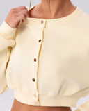 OEM Logo Printed Long Sleeve Short Jacket Coat S-XL