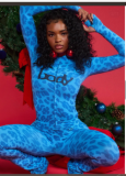 Wholesale Womem Long Sleeve Printed Autumn Jumpsuit S-L