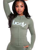 Wholesale Womem Long Sleeve Printed Autumn Jumpsuit S-L
