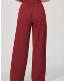 OEM Logo Printed Leisure Women Sweatpants Loose Leg Pants S-XL