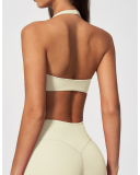 OEM Logo Printed V-neck New Yoga Bra S-XL