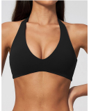 OEM Logo Printed V-neck New Yoga Bra S-XL