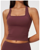 OEM Logo Printed Women Comfort Sporty Yoga Tank Top S-XL