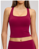 OEM Logo Printed Women Comfort Sporty Yoga Tank Top S-XL