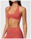 OEM Logo Printed V-neck New Yoga Bra S-XL