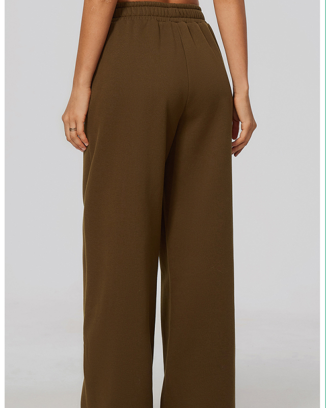 OEM Logo Printed Wholesale Loose Wide Leg Yoga Pants S-XL